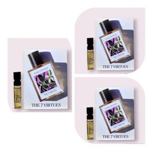 The 7 Virtues Vanilla Woods Eau de Parfum Sample Spray Vials [Lot Of 3] 0.06oz/e